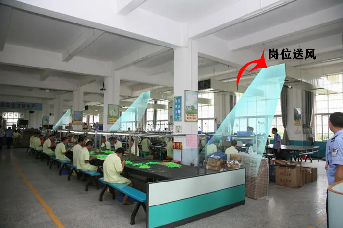 鐵皮廠房降溫崗位送風(fēng)